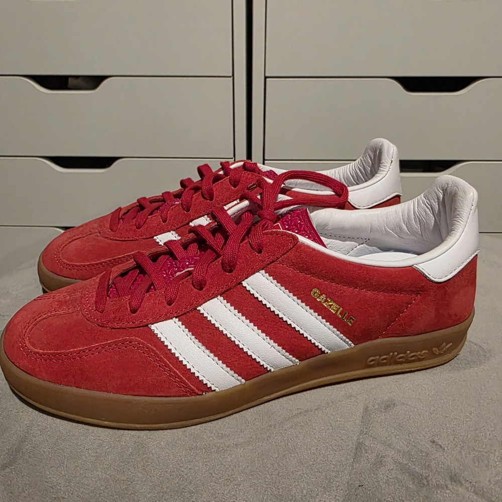 Adidas Gazelle Indoor Better Scarlet Gum Size 7.5 Womens